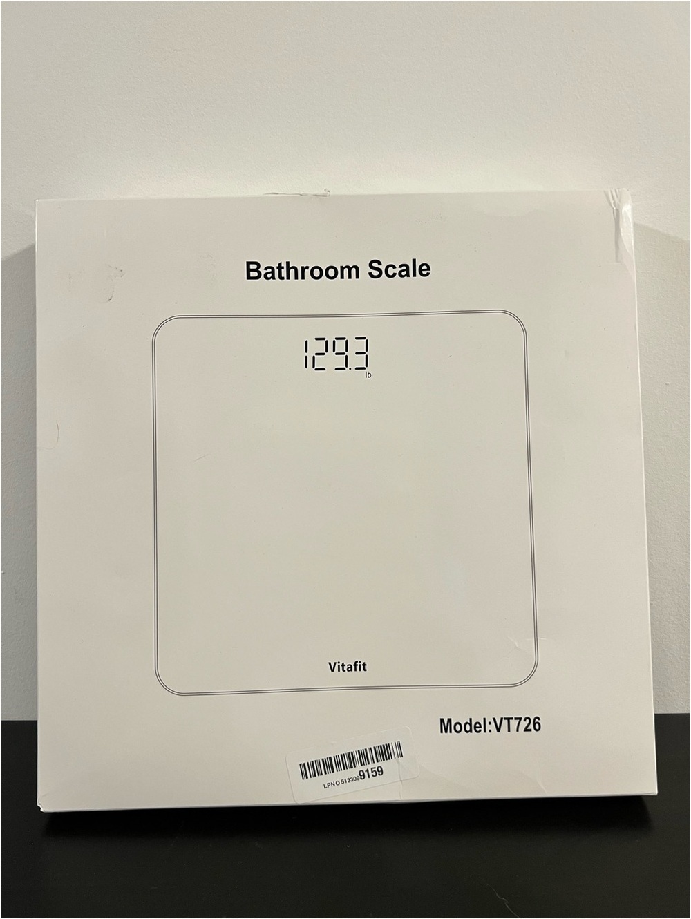 White Bathroom Scale - VT726